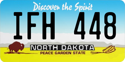 ND license plate IFH448