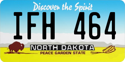 ND license plate IFH464