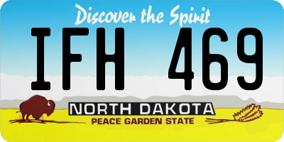 ND license plate IFH469