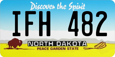 ND license plate IFH482