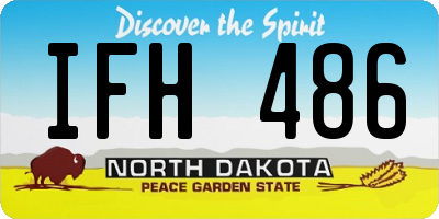 ND license plate IFH486