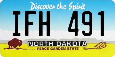 ND license plate IFH491
