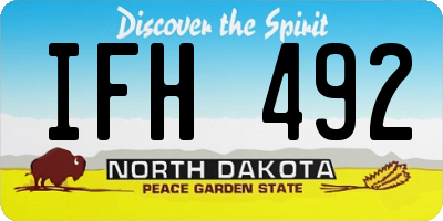 ND license plate IFH492