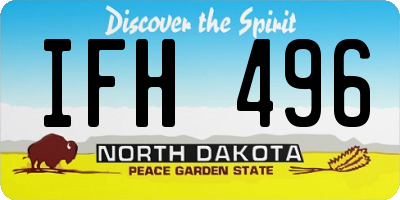 ND license plate IFH496