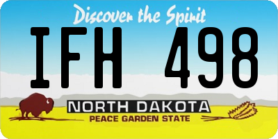 ND license plate IFH498