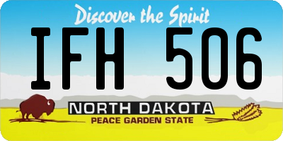 ND license plate IFH506