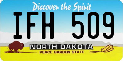 ND license plate IFH509