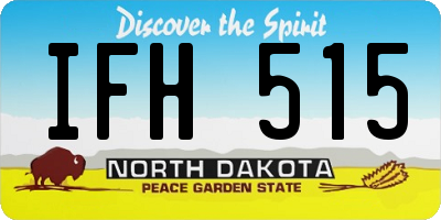 ND license plate IFH515