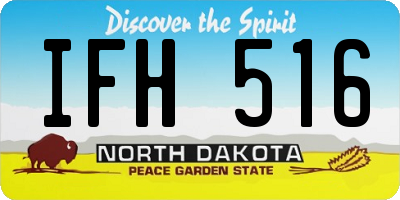 ND license plate IFH516