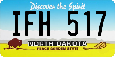 ND license plate IFH517