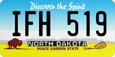 ND license plate IFH519