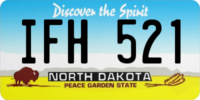 ND license plate IFH521