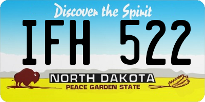 ND license plate IFH522