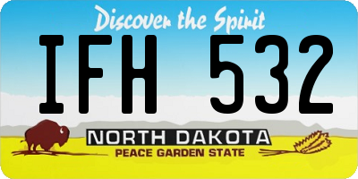 ND license plate IFH532