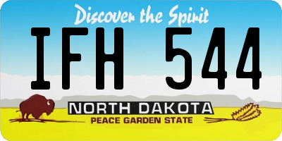 ND license plate IFH544