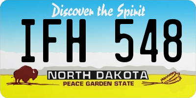 ND license plate IFH548