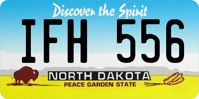 ND license plate IFH556