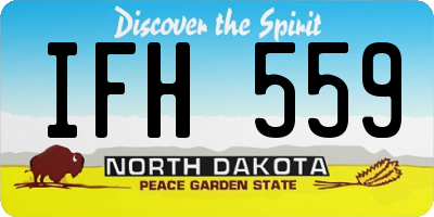 ND license plate IFH559