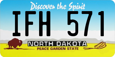 ND license plate IFH571
