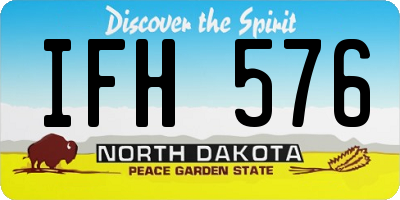ND license plate IFH576