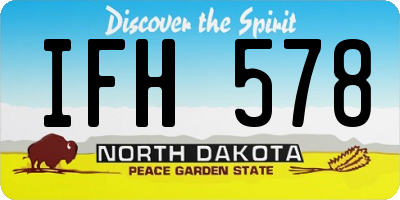 ND license plate IFH578