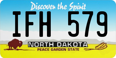 ND license plate IFH579