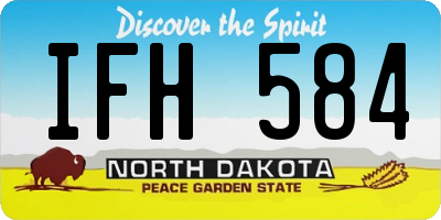 ND license plate IFH584