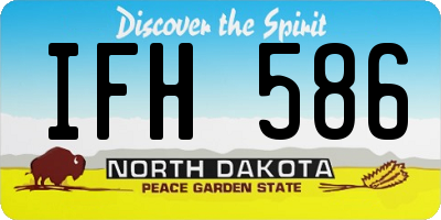 ND license plate IFH586