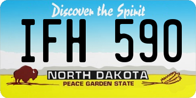 ND license plate IFH590
