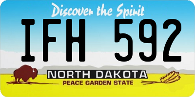 ND license plate IFH592