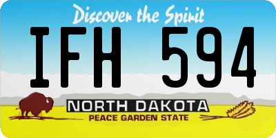 ND license plate IFH594