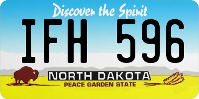 ND license plate IFH596
