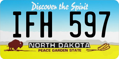 ND license plate IFH597