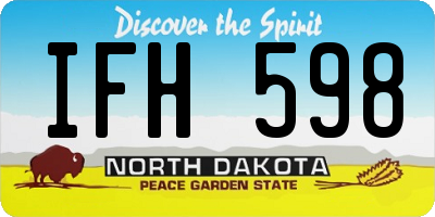 ND license plate IFH598