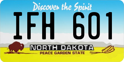 ND license plate IFH601