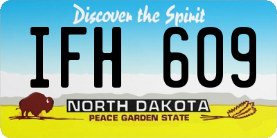 ND license plate IFH609