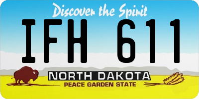 ND license plate IFH611
