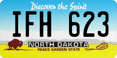 ND license plate IFH623