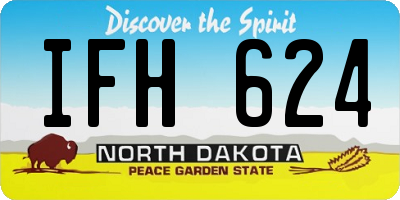 ND license plate IFH624
