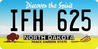 ND license plate IFH625