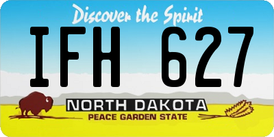 ND license plate IFH627