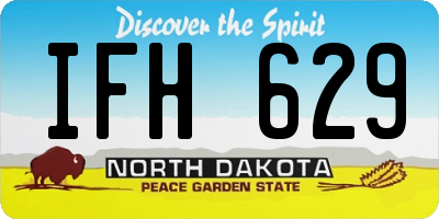 ND license plate IFH629