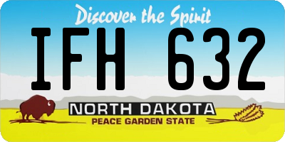 ND license plate IFH632