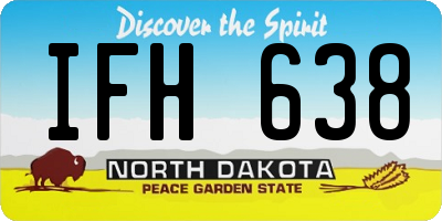 ND license plate IFH638