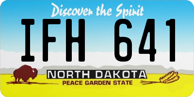 ND license plate IFH641