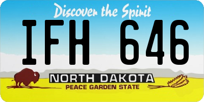 ND license plate IFH646