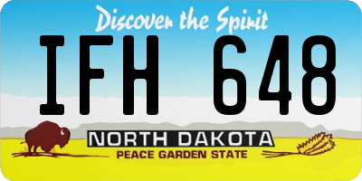 ND license plate IFH648