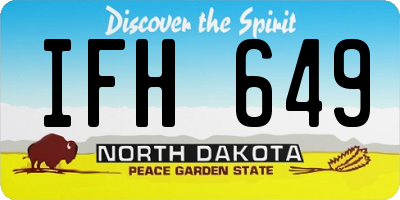 ND license plate IFH649
