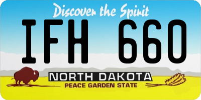 ND license plate IFH660
