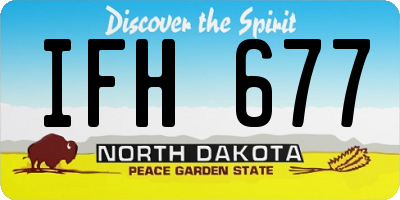 ND license plate IFH677